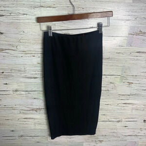 Guess midi black stretchy sheath  skirt size xs